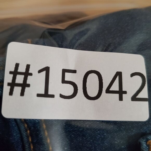 Terra & Sky Jeans Womens 1X 16W/18W Blue High Rise Stretch Denim Tapered Leg - Picture 10 of 10